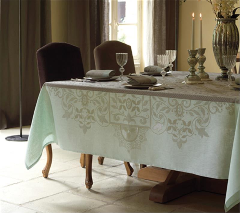 Venezia Ashy Beige Linen Table Linens By Le Jacquard Francais