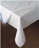 Silencer table pad in white by Matouk
