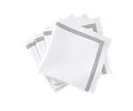 Lowell napkins white/silver Matouk