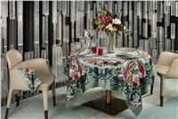 Arne green French tablecloth Beauville