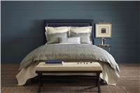 Biagio blue duvet cover linen