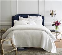 Juliet matelasse Bed coverlet and pillow shams by Peacock Alley