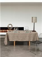 Tivoli linen black pepper tablecloth