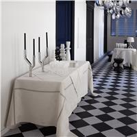 amoiries off white linen Tablecloth