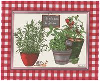 potager coated placemat by beauville