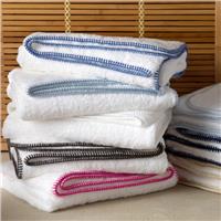 Whipstitch bath towels by Matouk