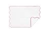 Cairo bath mat White Scalloped with borders by Matouk