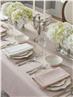 Reece with Seaton Table linens by Sferra