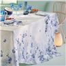 Voliere bleu Table Linens by Garnier Thiebaut