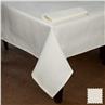 Partridge eye border white cotton tablecloth Garnier Thiebaut France