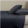 Velvet Quilted Coverlet and 2 Euro Shams