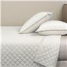 Velvet Quilted Coverlet and 2 Euro Shams