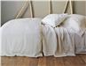 Jazz natural organic cotton and silk Bed Coverlet by The Purists