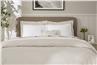 Celeste bone cotton percale bedding by Sferra