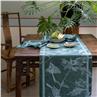 Voliere vert Table Linens by Le Jacquard Francais