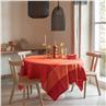 Voyage Iconique coated Tablecloth in Red by Le Jacquard Francais