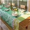 Sinharaja green Coated cotton Table linens by Le Jacquard Francais