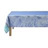 Sinharaja blue 69 wide Table Linens by Le Jacquard Francais