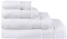 Caresse White or Ivory bath towels by Le Jacquard Francais