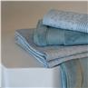 Caresse Glacier blue ice or Linen terry bath towels by Le Jacquard Francais