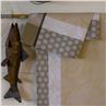 Nature Urbaine beige Cotton Coated Table Linens by Le Jacquard Francais