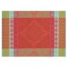 Bastide red pepper coated Placemat and Napkins by Le Jacquard Francais