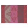 Hacienda red coated cotton Table linens by Le Jacquard Francais