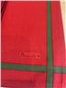 Red Napkins with 1/2 border in green on sale from Beauville